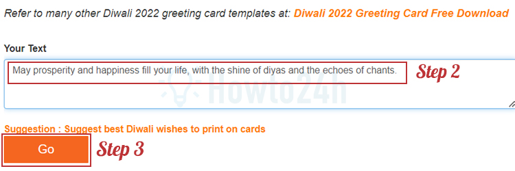 How to Diwali 2022 greeting cards online