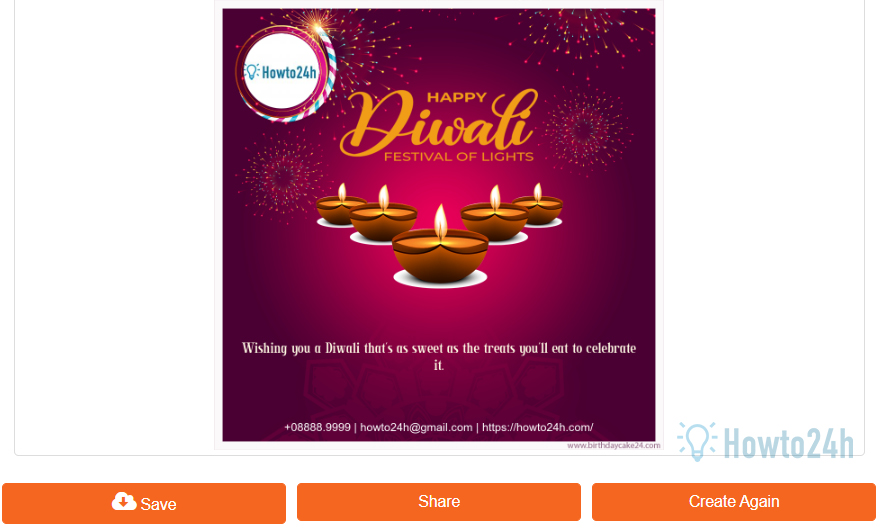 How to create a Free Diwali Online Greeting Card for Corporate